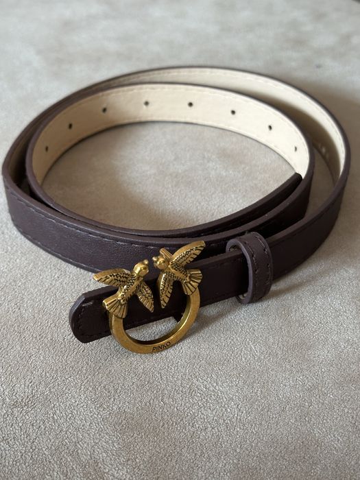 Brązowy pasek Pinko 105cm