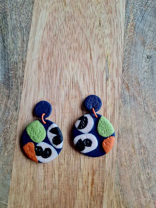 Kolczyki glinka polimerowa