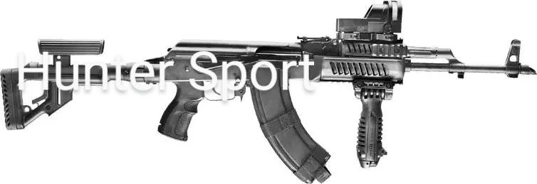 Цевье для Fab Defense black для АК АК-74/47 АКМ Оригинал Цівка