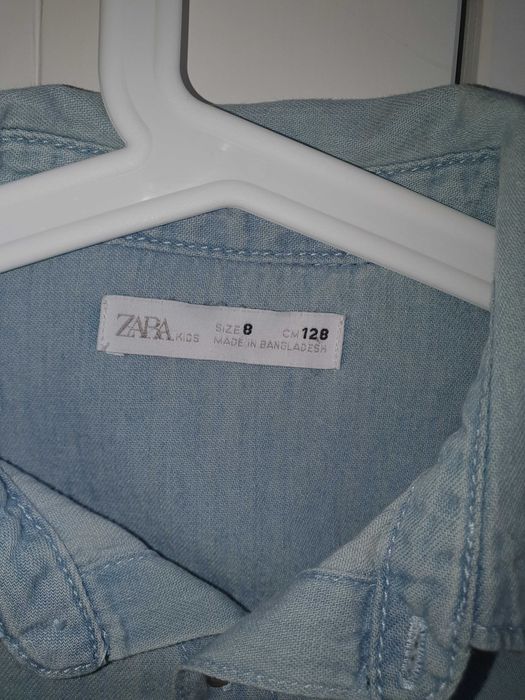 Koszula dziewczęca jeansowa ZARA r. 128 cm na 8 lat
