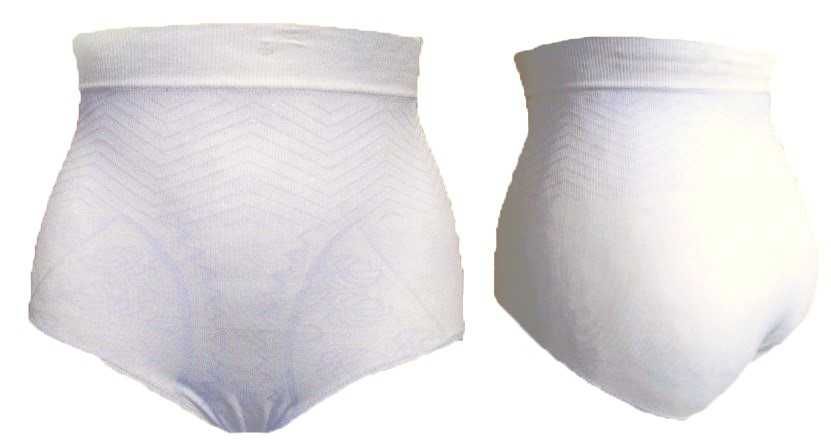 majtki modelujące 2XL/3XL  ecru wysokie  korygujące talię