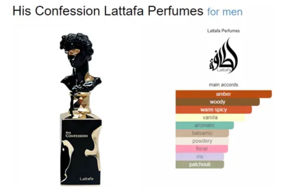 Perfume arabe his confession