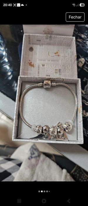 Pulseira harry potter em prata