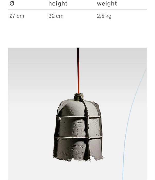 Industrialna lampa MOLD projektu Michel Charlot