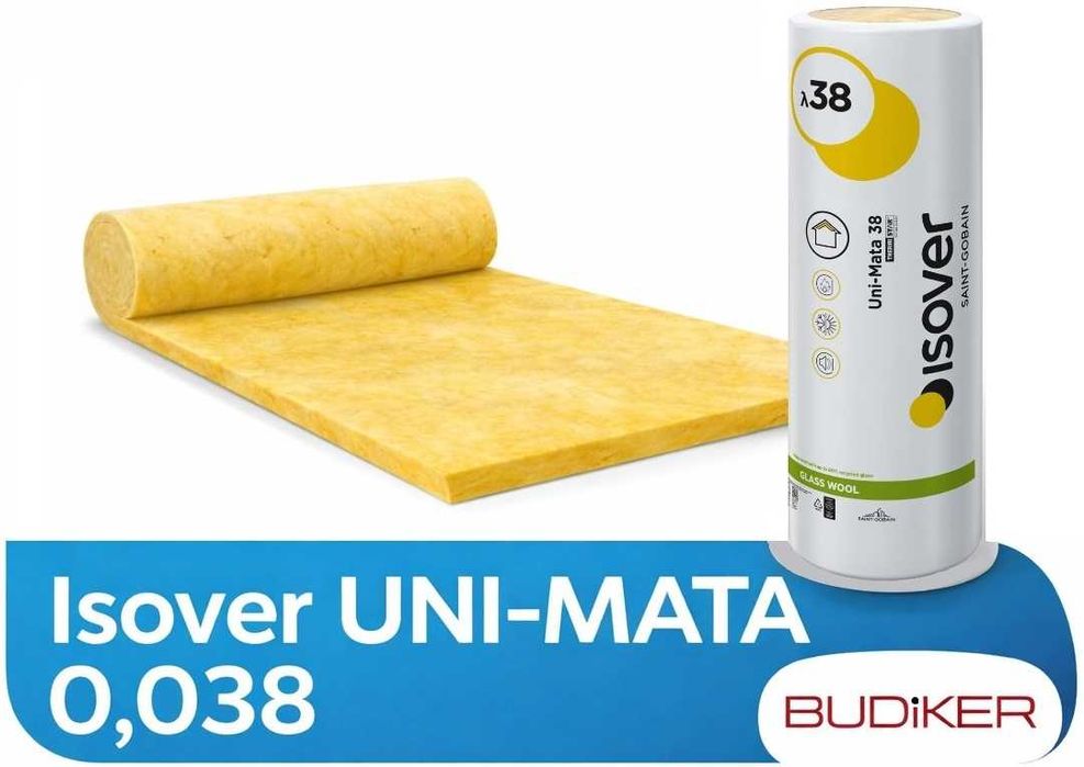 ISOVER Wełna Mineralna Uni-Mata 0,038 / Różne grubości / Transport