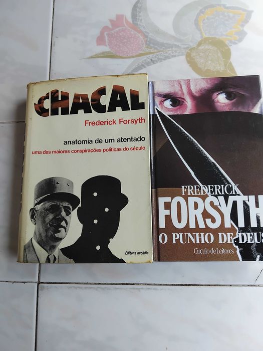 2 Livros de Espionagem/Aventura de Frederick Forsyth-Arcádia+CL
