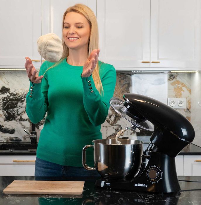 Robot Kuchenny Planetarny Mikser 2200W Misa 6,2l i GRATIS