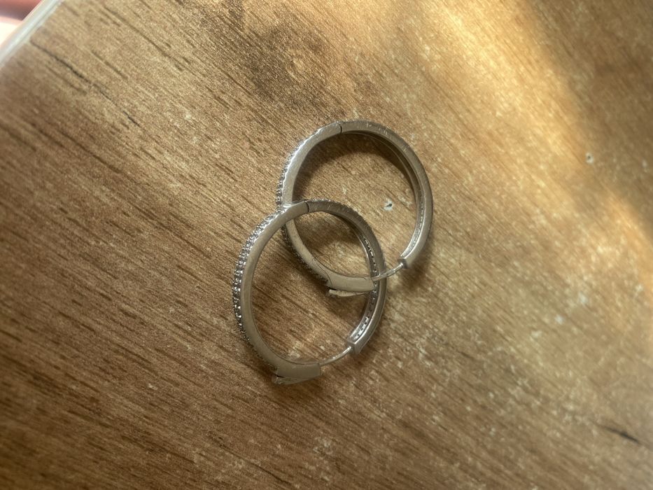 Серьги конго серебро 925 проба