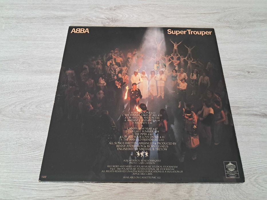 ABBA  Super Trouper  LP  WINYL Sweden  EX