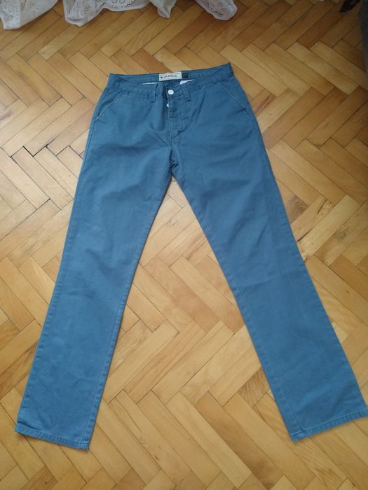 Spodnie męskie jeans 32l /32 turkusowo oliwkowe