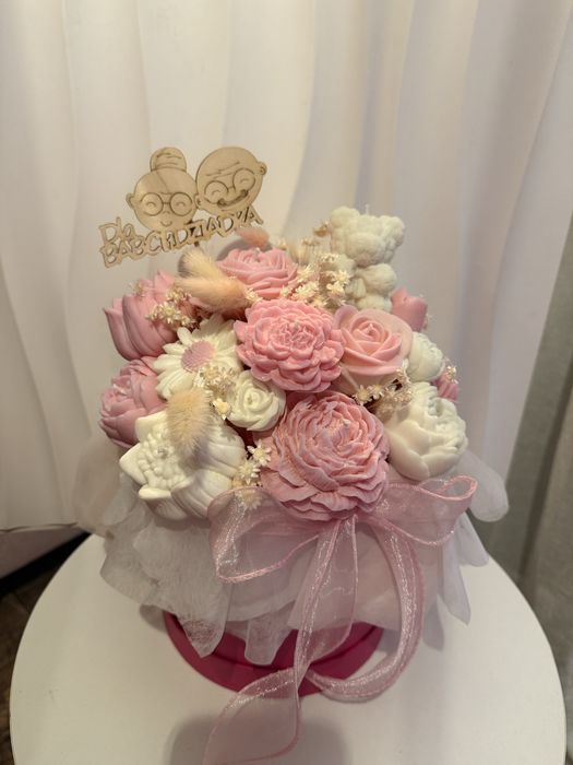 Flower boxy - bukiety ze świec sojowych