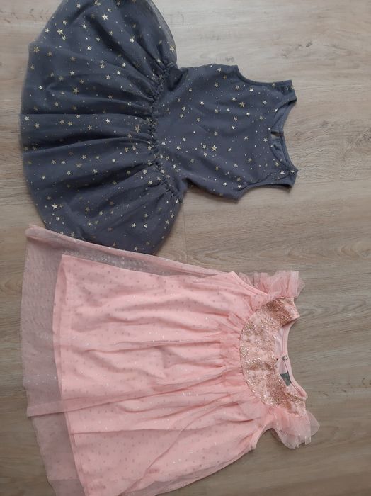 Śliczne sukienki z tiulem rozm.92 na bal, do przedszkola