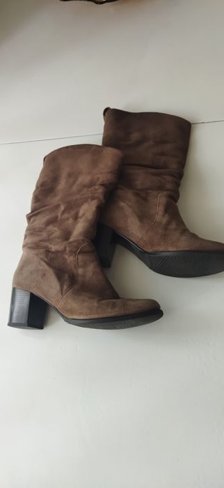 Чоботи зимові,замша.