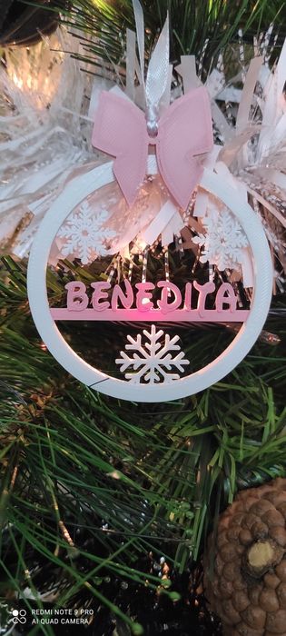 Laser-Engraved and 3D-Printed Christmas Ornaments