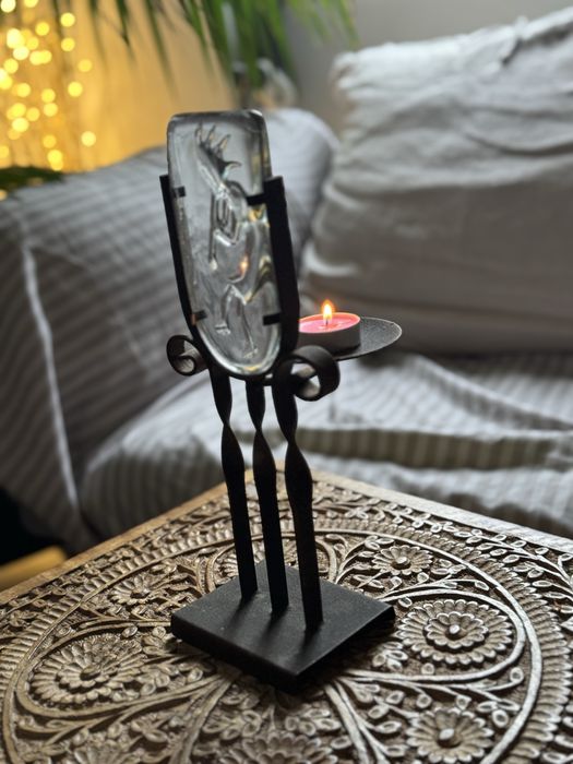 Suporte decorativo para vela