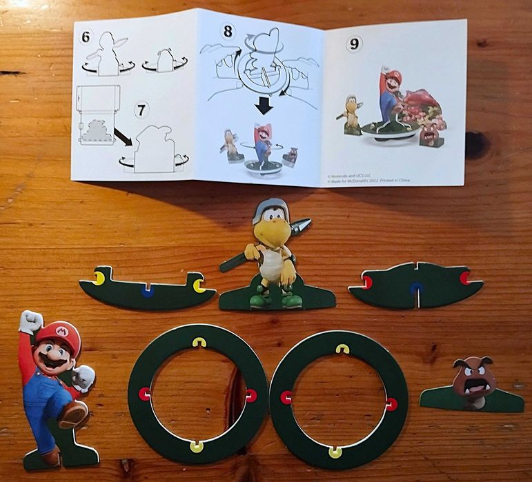 Mario e Donkey Kong Spinners - Super Mario Movie Macdonalds 2022
