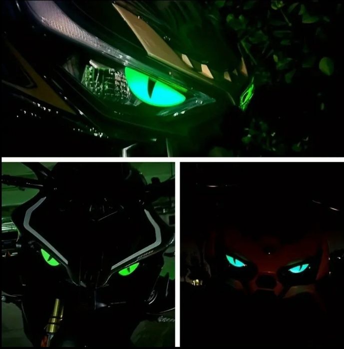 Наклейки для мотоцикла, глазки