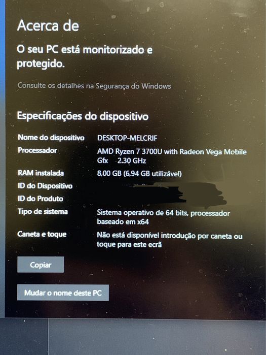 Computador Huawei D15 AMD Ryzen 7 8Gb
