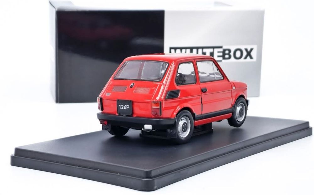 Kultowe Auta PRl WHITEBOX 1:24 Fiat 126p czerwony