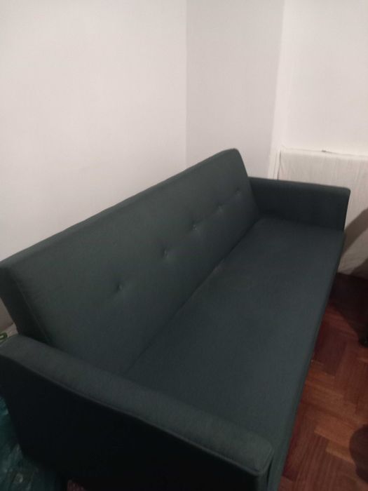 Sófa Cama em cor Petróleo Usado