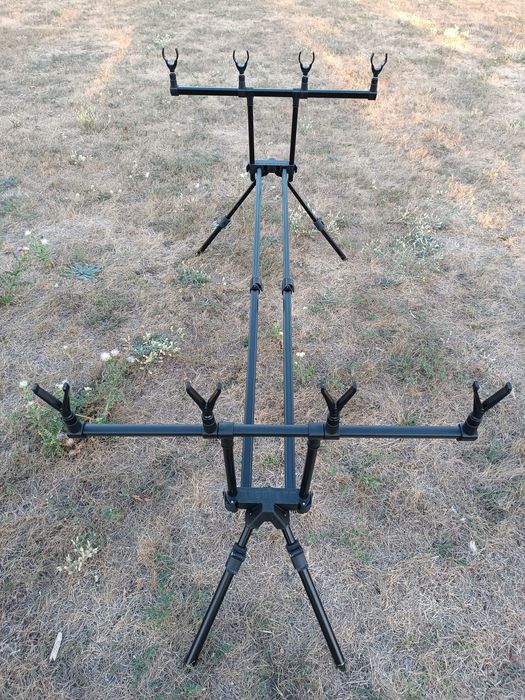 Підставка коропова род под RUMPOL Duo Black Matt на 4 вудлища