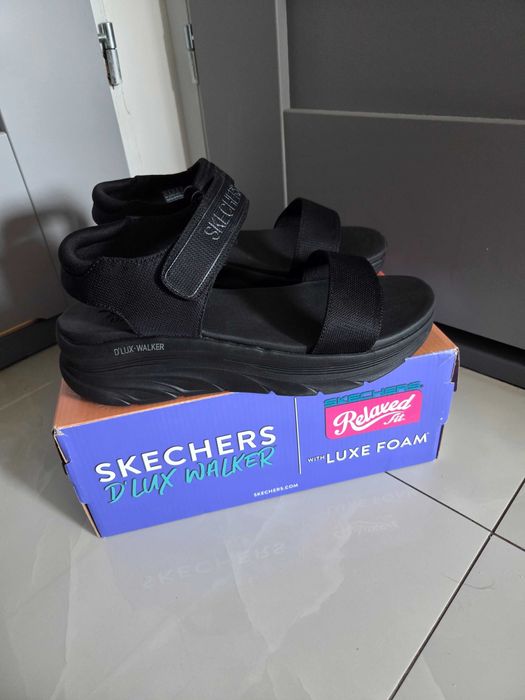Sandały sportowe czarne skechers 40