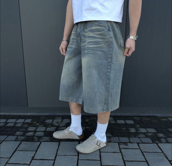 Baggy opium shorts Широкі джинсові шорти washed jaded sk8 реп