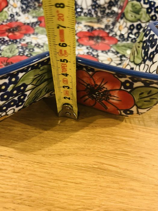 Ceramika bolesławiec Unikat gwiazda