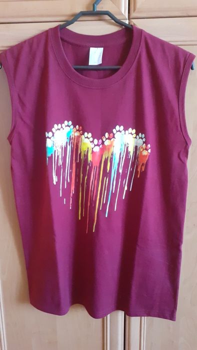 T-shirt damski bez rękawków M