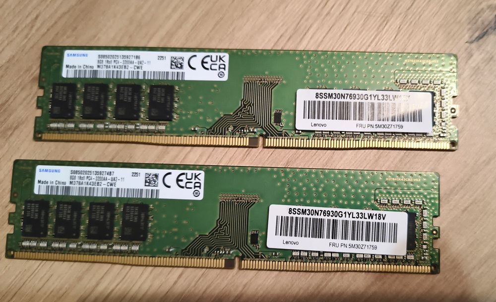 Karta pamięci 2x8gb.ddr4.
