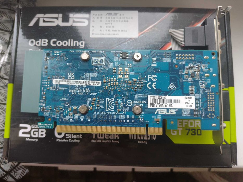 Видеокарта Asus PCI-Ex GeForce GT 730 2 ГБ GDDR5