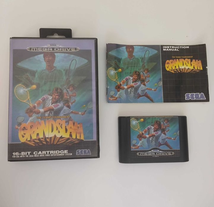 Jogo Sega MegaDrive GRANDSLAM The Tennis Tournament c/manual e caixa