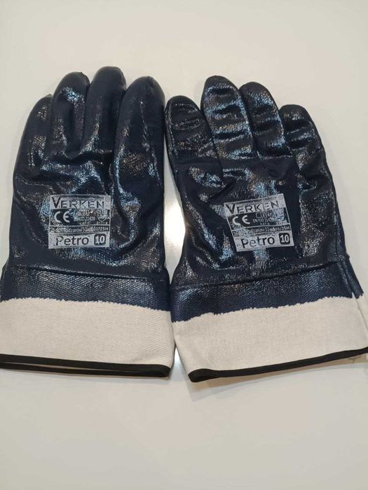 Rękawice olejoodporne nitrylowe powlekane nitrylem - Perto