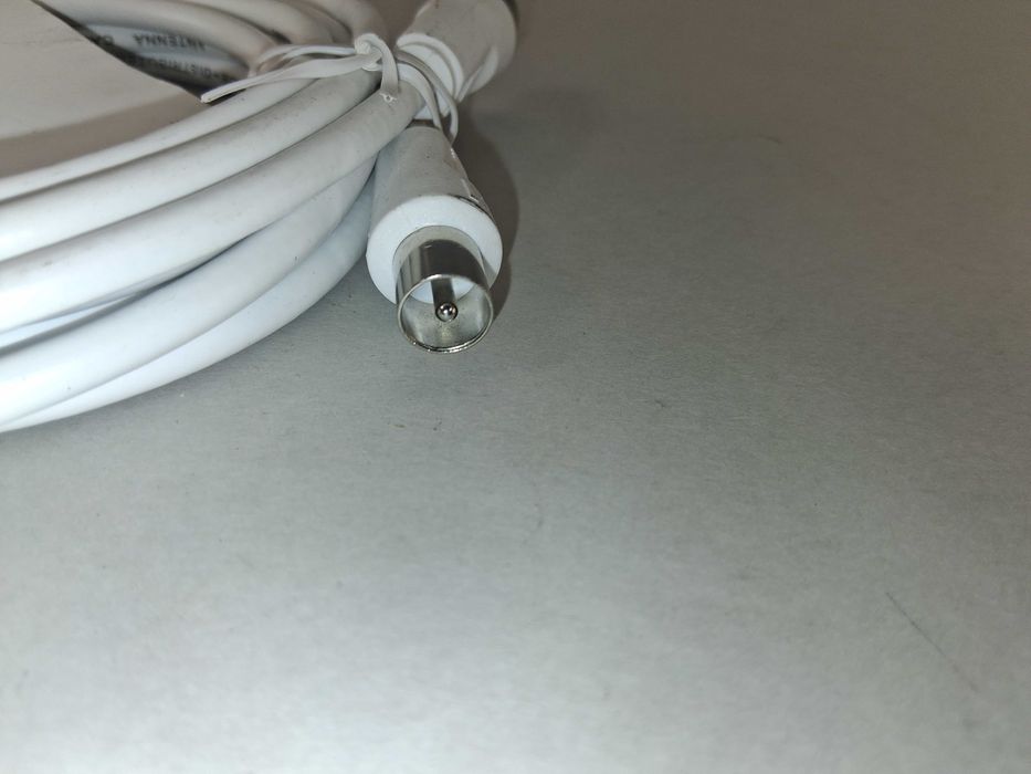 N055 HAMA Klasyczny Kabel Antenowy Koncentryczny TV SAT 3M Biały