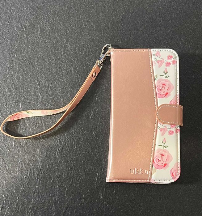 Etui portfelowe do Apple iPhone 8 Plus/7 Plus różowe złoto