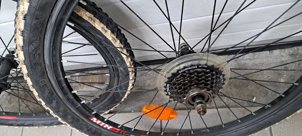 kpl Koła KROSS 24" cale czarne v-brake MTB Kross tył + przód