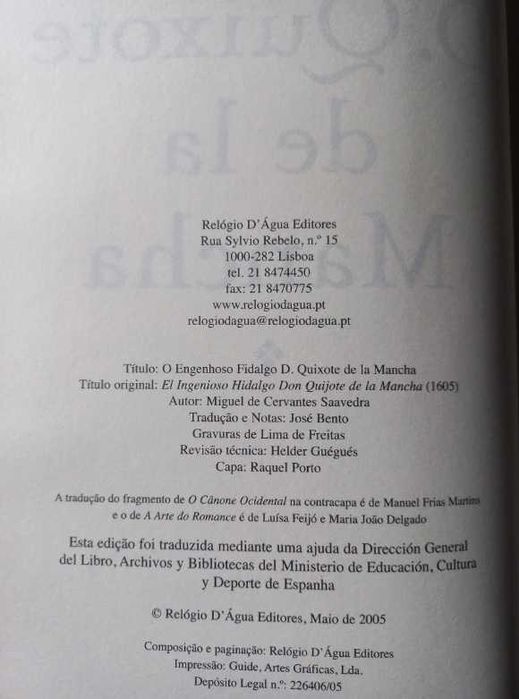 O Engenhoso Fidalgo D. Quixote de La Mancha - Miguel de Cervantes