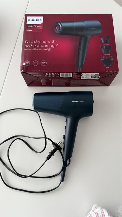 Secador de Cabelo Philips 5000 Series BHD512/20 - Azul Petróleo