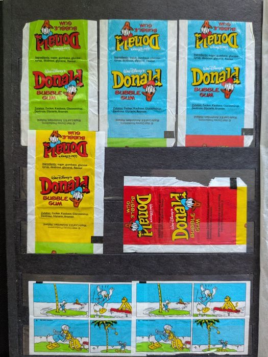 Historyjki obrazkowe z gum Donald 40szt