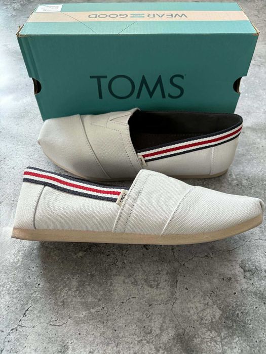 Wsuwane buty espardyle TOMS Alpargata classic szare nowe! rozmiar 40.5