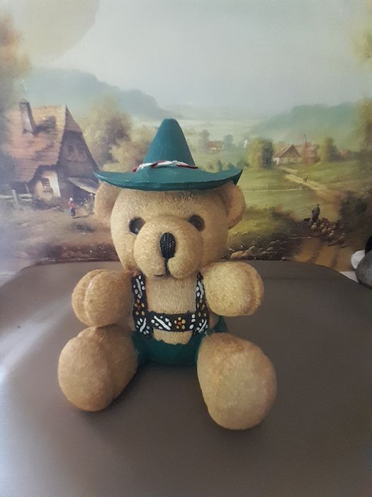 Stara,retro,vintage skarbonka miś