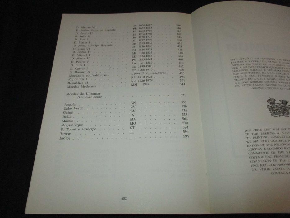 Livro das Moedas de Portugal Preçário 1987 a 1988