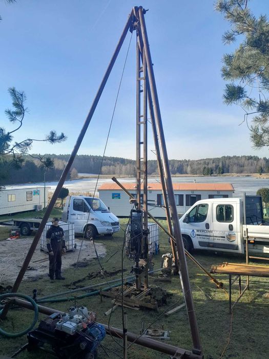 Wiercenie studni. Studnie głębinowe. Studnie. OSTRÓDA  i okolice