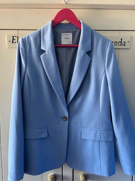 Marynarka damska S.Oliver rozmiar 42 / L błękitna