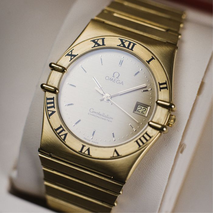 Relogio Omega Constellation Quartz 33mm | Ouro 18k - 95 gramas | 1985
