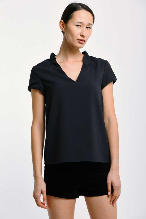 EMPORIO ARMANI koszula bluzka granatowa r. S