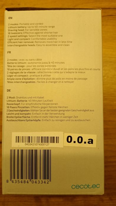 Depilator z funkcją golenia NOWY