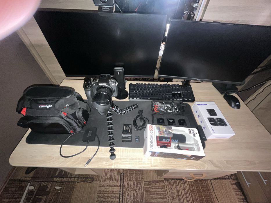 Zestaw LUMIX G7, 14-42 + Akcesoria do nagrywania dla YouTubera/Vlogera