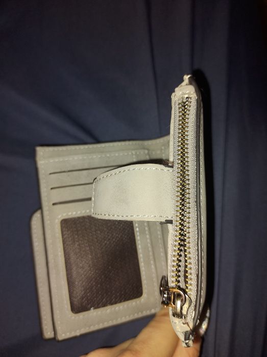 Portfel szary mały