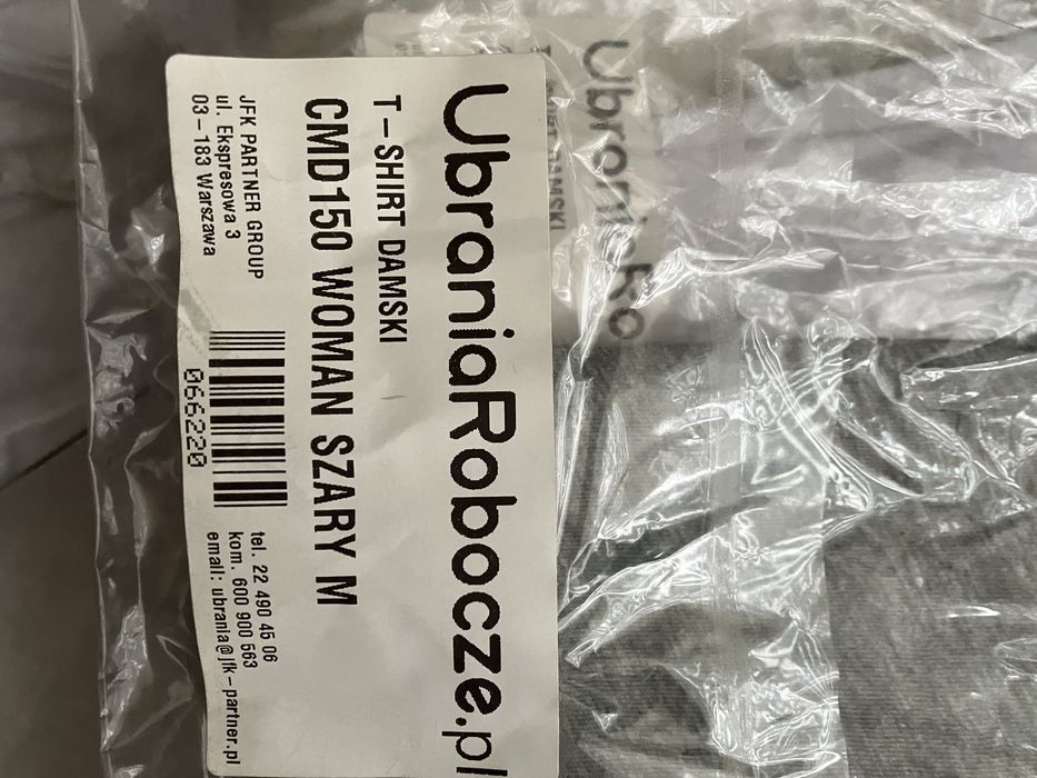 Nieużywana koszulka tshirt M damska szara